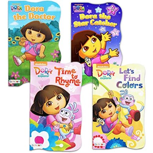 Nickelodeon Dora The Explorer Baby Toddler Board Books - Set of Four