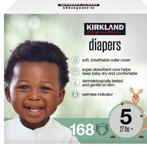 Kirkland Signature Diaper Size 5, 168-count | Costco