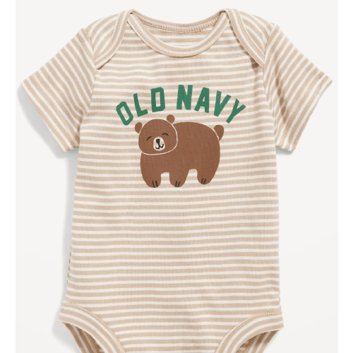 Unisex Short-Sleeve Logo-Graphic Bodysuit for Baby | Old Navy