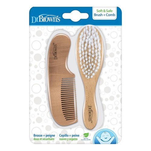 Dr. Brown's Soft and Safe Baby Brush + Comb