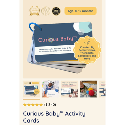 Infant Learning Cards - Curious Baby™ Activity Cards – Curious Baby Cards