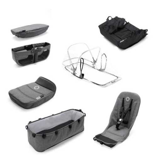 Bugaboo Donkey 2 Style Set - Grey Melange
