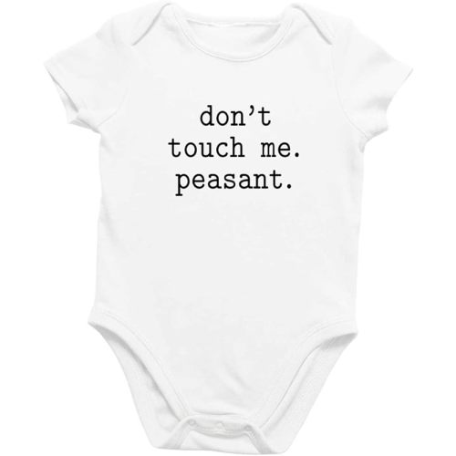 Printique Organic GOTS Certified Baby Onesie Unisex Bodysuit 0-18 months - Funny Quotes