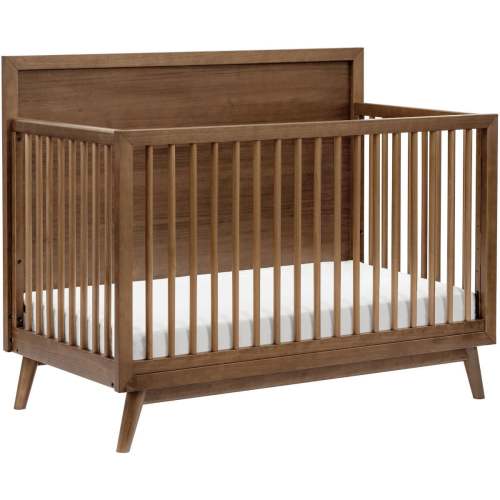 Babyletto Palma 4-in-1 Convertible Crib with Toddler Bed Conversion Kit - Color : Natural Walnut