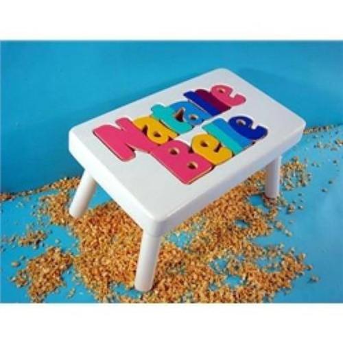 Personalized Puzzle Two Name Step Stool