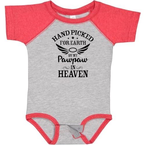 inktastic Handpicked for Earth By My Pawpaw in Heaven with Angel Baby Bodysuit