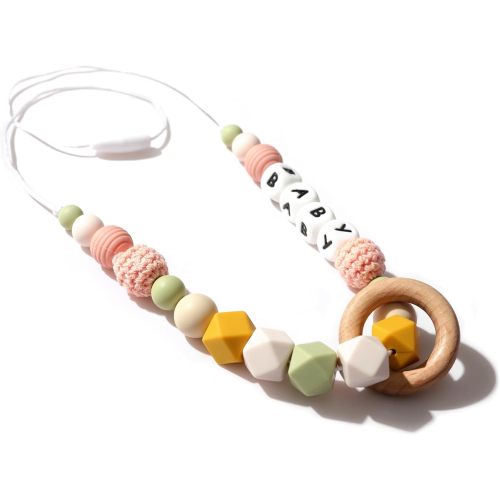 Breastfeeding Necklace For Moms - Personalized Silicone Jewellery,Newborn Nursing Silicone Necklace,Emotionally Calming Sensory Necklace,New Mama's Fashion Decorations,Autism ADHD Anxiety Sensory Toy