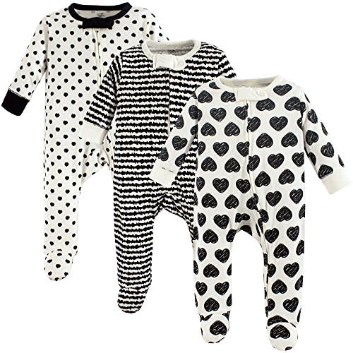 Touched by Nature Baby Organic Cotton Sleep and Play, Heart, 3-6 Months