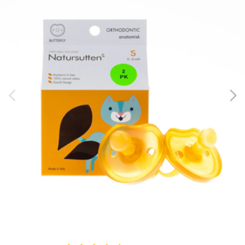 Natursutten Orthodontic Butterfly Shield Pacifier – Blooming Baby