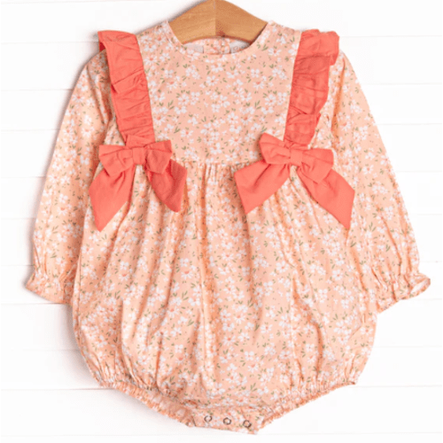 You're a Peach Side Tie Bubble, Orange – Stitchy Fish