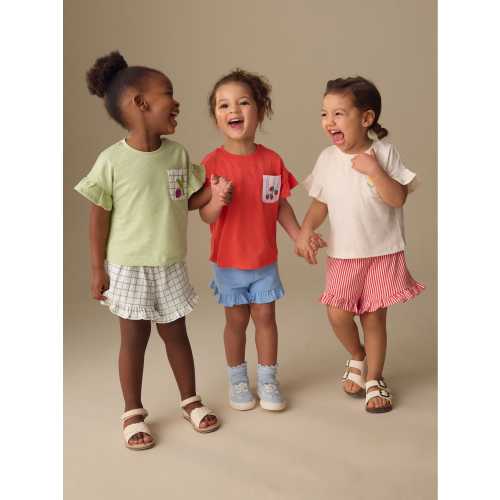 Red/Green Top & Shorts Set 3 Pack (3mths-7yrs)