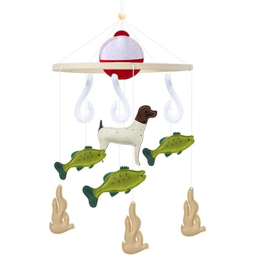 Baby Crib Mobile for Nursery, Gone Fishing Mobile Crib, Baby Mobile for Bassinet, Nursery Decor Baby Shower Gift for Boys and Girls