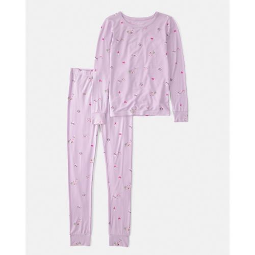 Girls Fairytale PurelySoft 2-Piece Pajama Set - Purple | Carter's