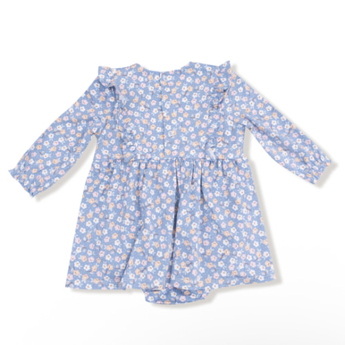 Ruffle Long Sleeve Bodysuit Dress – Angel Dear