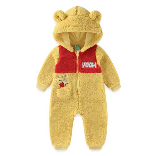 Disney Winnie the Pooh Sherpa Hooded Romper Coverall (Baby Boys), Sizes NB-24M