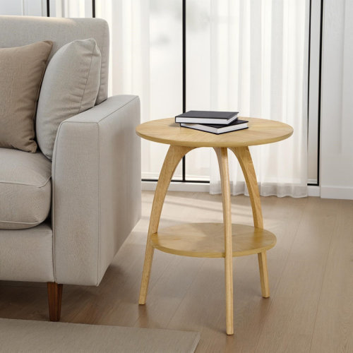 Wade Logan® Atreu Three Leg End Table with Storage & Reviews | Wayfair