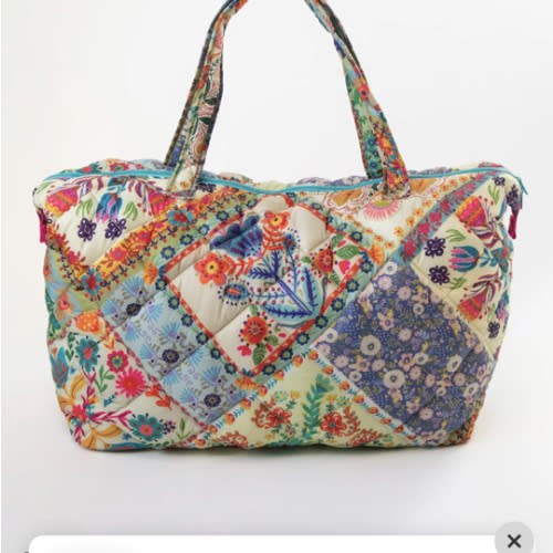 Puffy Weekender Bag - Mandala Folk Patchwork – Natural Life