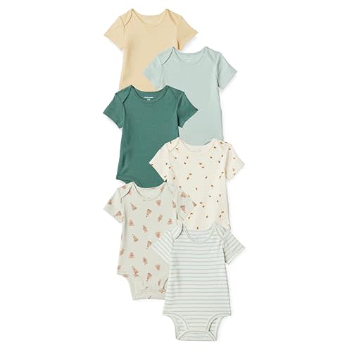 Amazon Essentials Unisex Babies' Short-Sleeve Bodysuits