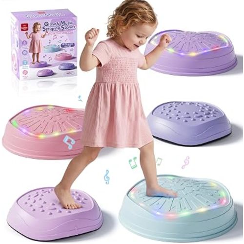 Lehoo Castle Musical Light Up Stepping Stones for Kids