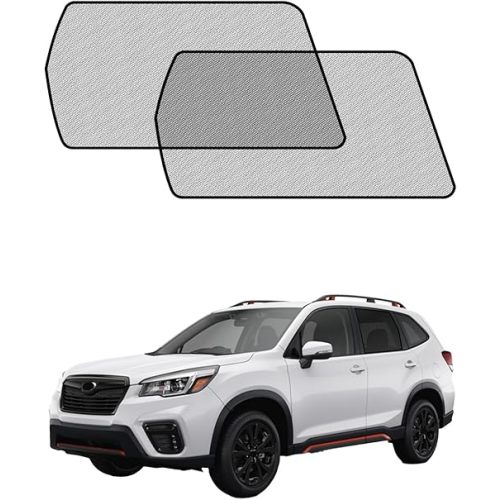 Car Window Shades for Subaru Forester(2019-2024), 2-Pack Rear Window Sun Shades for Baby – Breathable Mesh, UV & Heat Blocker, Privacy Protection for Camping, Travel, Sleep & Nursing
