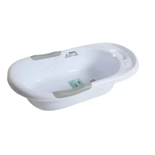 4Baby Bath Tub Large - White/Grey | Baby Bunting AU