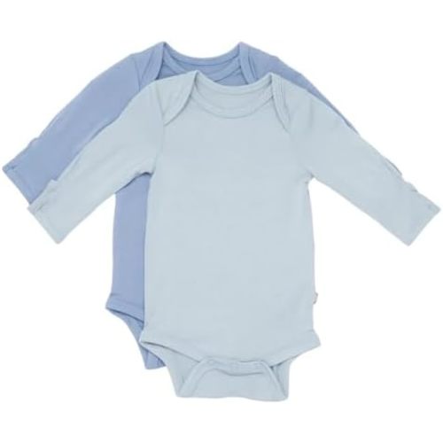 KYTE BABY Rayon made from Bamboo Long Sleeve Baby Bodysuits, 2-Pack