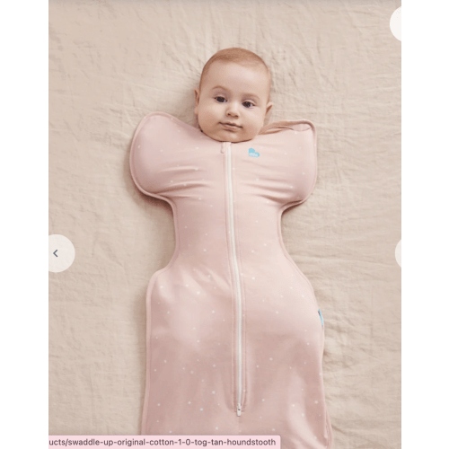 Swaddle Up™ 1.0 TOG Cotton Powder Pink Twinkle