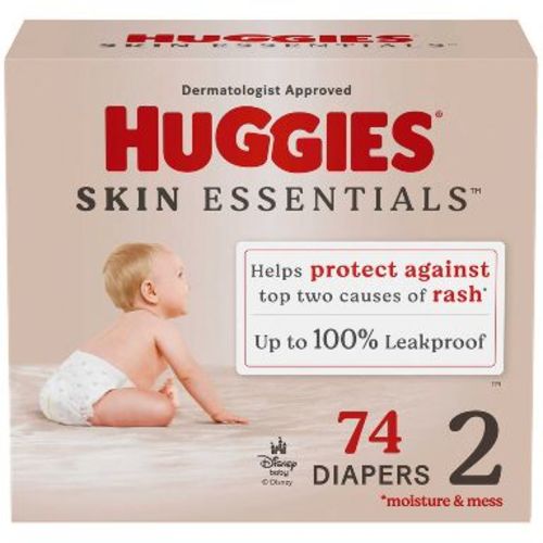 Huggies Skin Essentials Luxury Diapers - Size 2 - 74ct