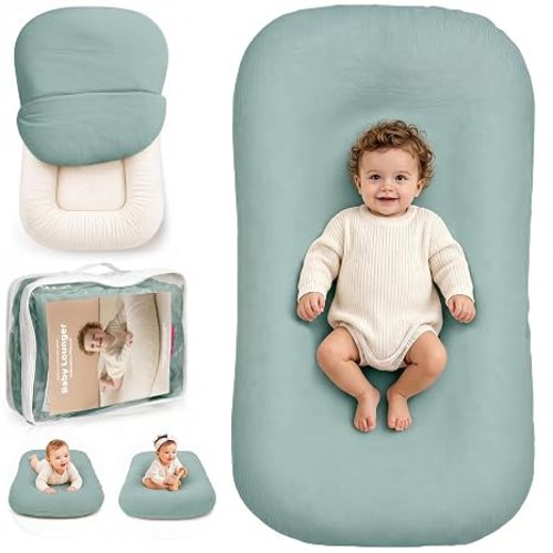 Baby Lounger, Infant Support Cushion for Newborn 0-24 Months