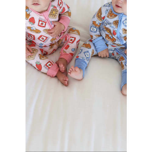 Sweet Stacks Convertible Zip Romper | Pink