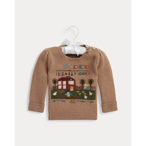 Intarsia-Knit Sampler Sweater for Baby Girls | Ralph Lauren