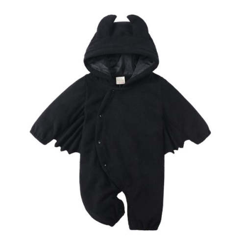 Baby Bat Jumpsuit Costume with Hood & Wings – Halloween Outfit 3-18M – Baby Sleep Better