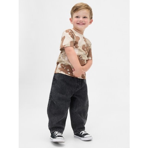 Baby & Toddler Pull-On Barrel Jeans