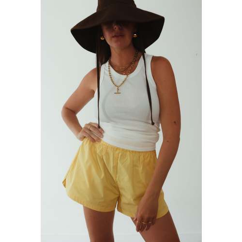 Chloe cotton short - golden yellow