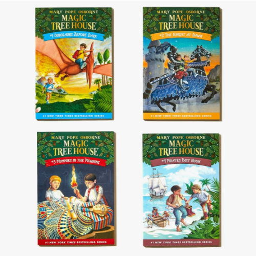 Magic Tree House Boxed Set, Books 1-4: Dinosaurs Before Dark, The Knight at Dawn, Mummies in the Morning, and Pirates Past Noon