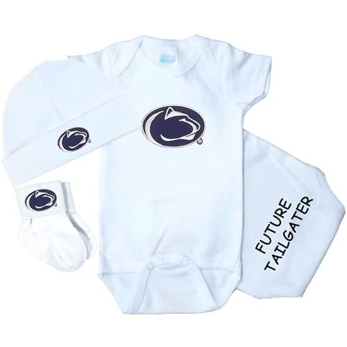 Future Tailgater Penn State Nittany Lions Collegiate Licensed 3 Piece Baby Set