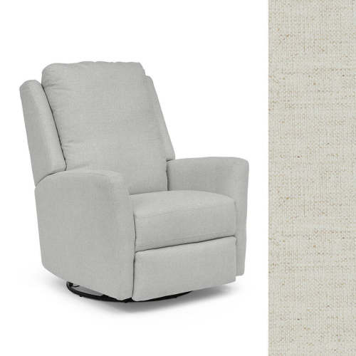 Storytime by Best Chairs Heatherly Swivel Glider Recliner  - Snow 28567