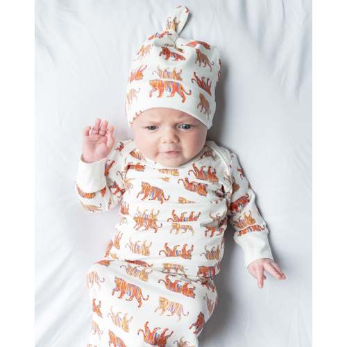 Easy Tiger - Newborn Gown + Hat