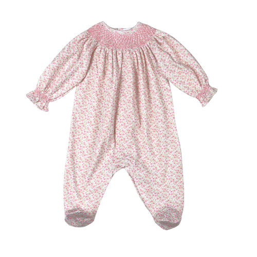 MEL-514 Melody Hand Smock Bishop Footie – Baby Loren