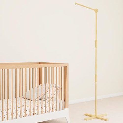 Wooden Floor Standing Crib Mobile Arm
