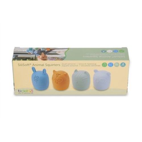 TickiT® SiliSoft® Animal Squirters, Neutral, Set of 4