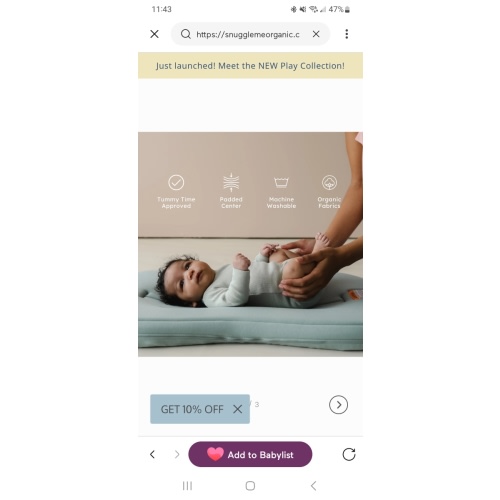 Infant Lounger Curve | Slate