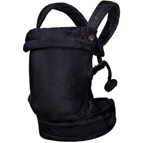 Baby Carrier for Newborn to Toddler, Cozy Baby Wrap Carrier 7-35 lbs, Ergonomic Backpack Design, Front and Back Facing Options, Black