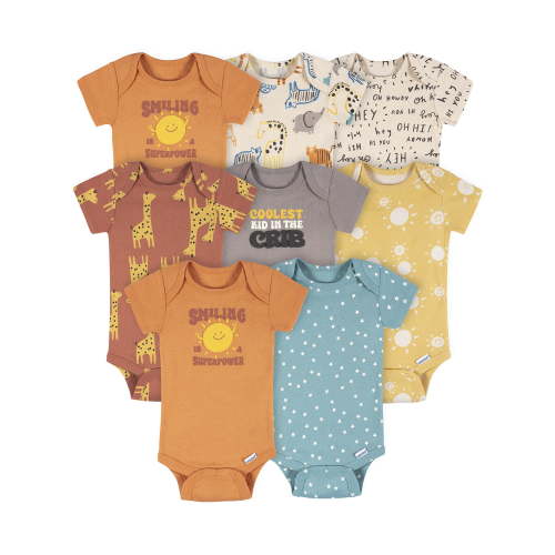 Onesies Brand Baby Neutral Bodysuits, 8-Pack, Sizes Newborn - 12 Months