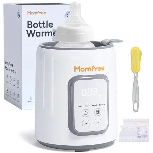 Bottle Warmer,8-in-1 Fast Baby Bottle Warmer for Breastmilk and Formula,Milk Warmer with Accurate Temperature Control and Automatic Shut-Off,Multifunctional Bottle Warmers for All Bottles (Grey)