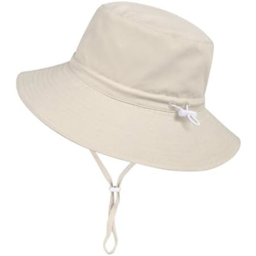 Baby Toddler Sun Hat,Boys Girls Adjustable Bucket Hat for Kids UPF 50+ Sun Protective Child Summer Beach Hats 0-5 Years