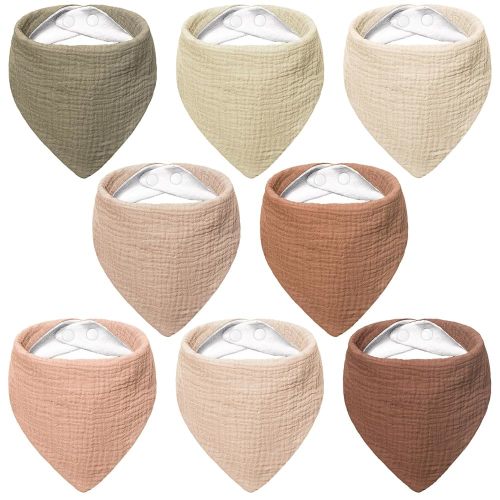 Bearmoss Bavoirs en mousseline 100 % coton pour bébé