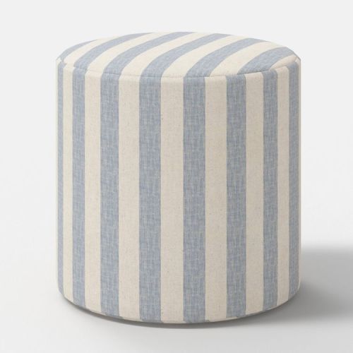 Tambor Ottoman Malcolm Stripe Blue - Threshold™