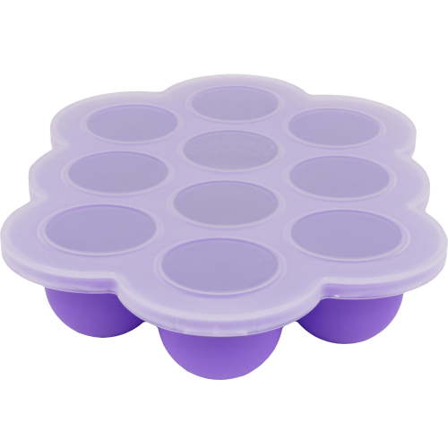 WeeSprout Silicone Baby Food Freezer Tray with Clip-on Lid (Ten 1.5 Ounce Sections)