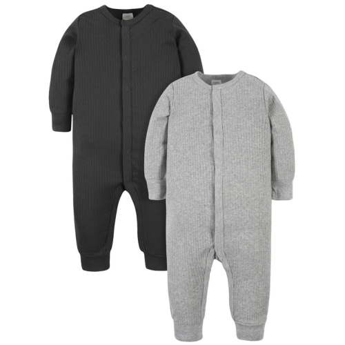 Modern Moments by Gerber Baby Boy Coveralls, 2-Pack, Newborn-12 Months